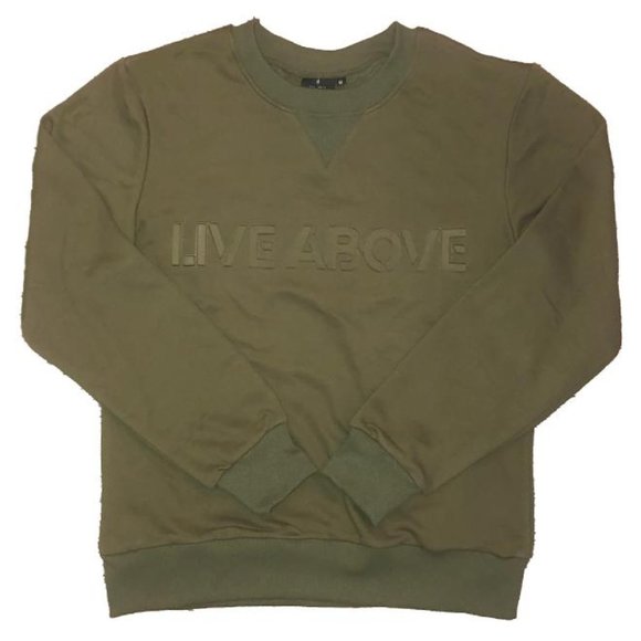 Olive Green Crew Neck Sweater - Picture 1 of 1